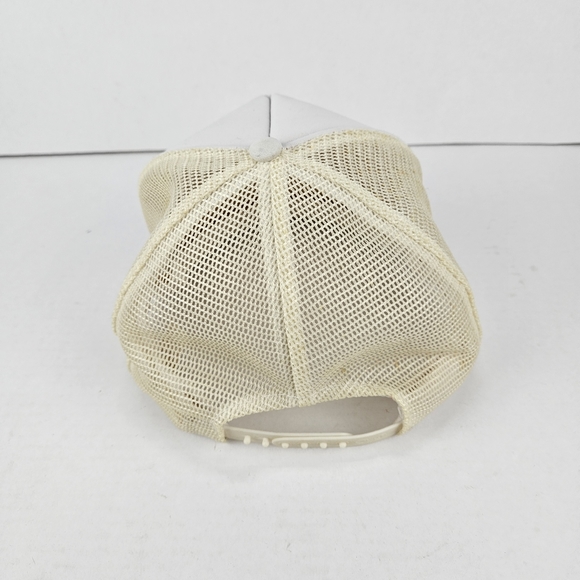 Vintage Bass Pro Shop Mesh Trucker Hat Cap Snapback White - Picture 3 of 5